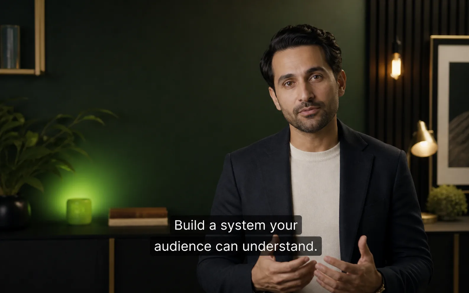 Video with professional subtitles